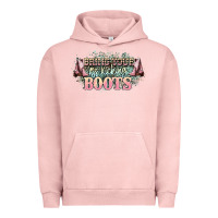Pigment Salmon bring your ass kicking boots Urban Hoodie - NancyCooperArtShop