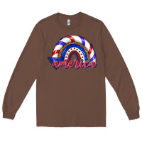 Chestnut America rainbow Long Sleeve Tee - texasbilliewilder