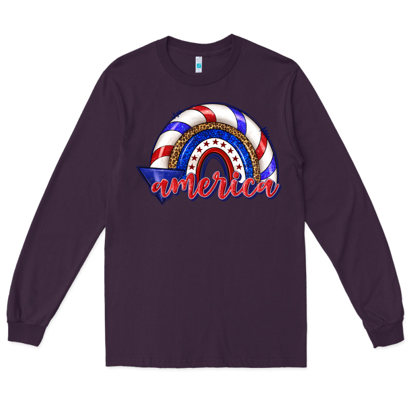 America Rainbow Long Sleeve Tee by texasbilliewilder | Teevron