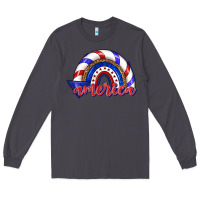 Smoke America rainbow Long Sleeve Tee - texasbilliewilder
