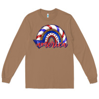 Toasted Coconut America rainbow Long Sleeve Tee - texasbilliewilder