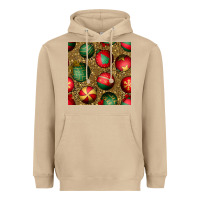 Mushroom christmas ornaments and leopard seamless pattern Heavyweight Hoodie - BundleAndBundleShop