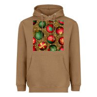 Toasted Coconut christmas ornaments and leopard seamless pattern Heavyweight Hoodie - BundleAndBundleShop