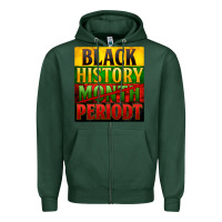 Sports Green Black history month periodt Zipper Hoodie - Zillion Design Studio