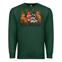 Sports Green happy holidays Premium Sweatshirt - JahusDesignShop
