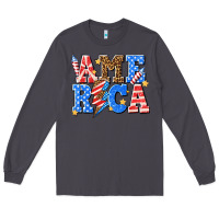 Smoke America with lightning bolt Long Sleeve Tee - texasbilliewilder