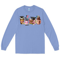 Colony Blue senior 2023 graduation coffee cups Long Sleeve Tee - AdoDesignShop