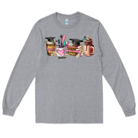 Heather Grey senior 2023 graduation coffee cups Long Sleeve Tee - AdoDesignShop