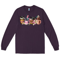 Plum senior 2023 graduation coffee cups Long Sleeve Tee - AdoDesignShop