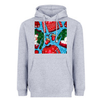 Heather Grey christmas clothes seamless pattern Heavyweight Hoodie - BundleAndBundleShop