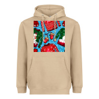 Mushroom christmas clothes seamless pattern Heavyweight Hoodie - BundleAndBundleShop