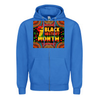 True Royal Black History Month Zipper Hoodie - Zillion Design Studio