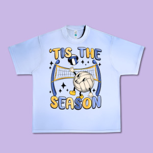 Tis The Season Volleyball Urban Heavy Tee Designed By Maliassmallbusiness
