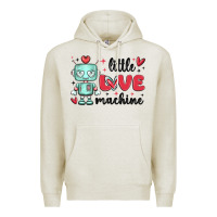 Oatmeal Heather little love machine Premium Hoodie - MaliasSmallBusiness