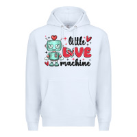White little love machine Premium Hoodie - MaliasSmallBusiness