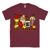 Burgundy tis' the season softball coffee cups Classic Tee - Zillion Design Studio