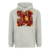 Moon Dust christmas gingerbread cookie house seamless pattern Heavyweight Hoodie - BundleAndBundleShop