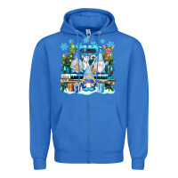 True Royal snowman gnome truck Zipper Hoodie - texasbilliewilder