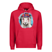 Cardinal Sunflower Sheep With Background Premium Hoodie - RanaPortraitStore