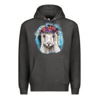 Sunflower Sheep With Background Premium Hoodie | Teevron