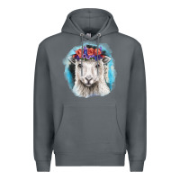Rock Sunflower Sheep With Background Premium Hoodie - RanaPortraitStore
