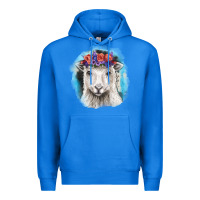 True Royal Sunflower Sheep With Background Premium Hoodie - RanaPortraitStore