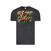 Vintage Black game day  lightning football Vintage Tee - BarkalooDesign