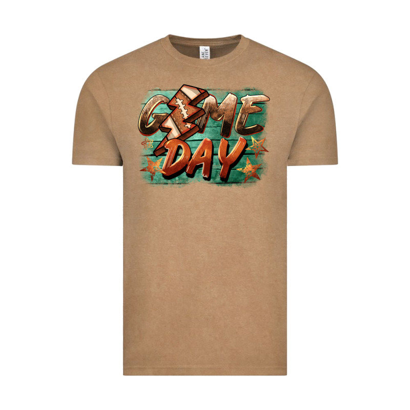 Game Day  Lightning Football Vintage Tee by BarkalooDesign | Teevron