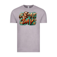 Vintage Zinc game day  lightning football Vintage Tee - BarkalooDesign