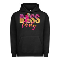 Pigment Black boss lady afro woman Urban Hoodie - NancyCooperArtShop