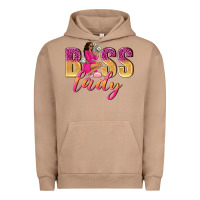 Pigment Burro boss lady afro woman Urban Hoodie - NancyCooperArtShop