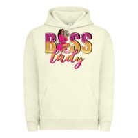 Pigment Pistachio boss lady afro woman Urban Hoodie - NancyCooperArtShop