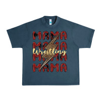 Midnight Navy wrestling mama Urban Heavy Tee - MaliasSmallBusiness