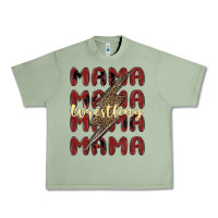 Oil Green wrestling mama Urban Heavy Tee - MaliasSmallBusiness