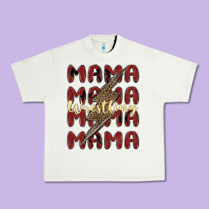 Wrestling Mama Urban Heavy Tee Designed By Maliassmallbusiness