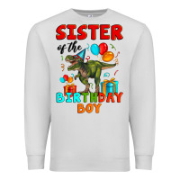 Dove Grey sister of the birthday boy t rex Premium Sweatshirt - Artiststas
