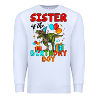 White sister of the birthday boy t rex Premium Sweatshirt - Artiststas