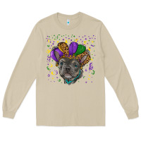 Mushroom mardi gras french bulldog Long Sleeve Tee - RanaPortraitStore