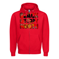 Red Black history month juneteenth Zipper Hoodie - Zillion Design Studio