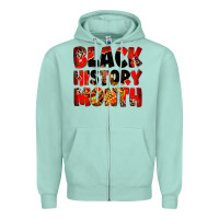 Seafoam Black history month juneteenth Zipper Hoodie - Zillion Design Studio