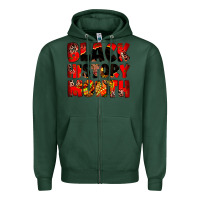 Sports Green Black history month juneteenth Zipper Hoodie - Zillion Design Studio