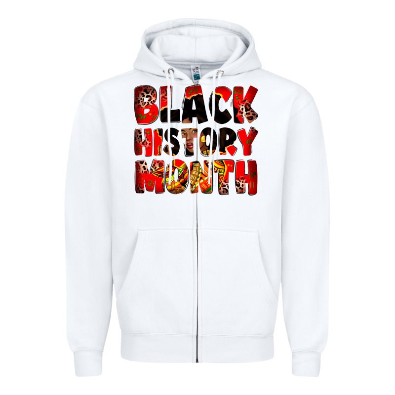 Black History Month Juneteenth Zipper Hoodie by Zillion Design Studio | Teevron