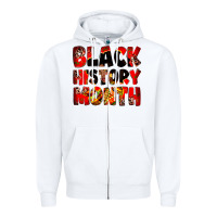 White Black history month juneteenth Zipper Hoodie - Zillion Design Studio