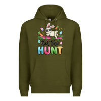 Army Green on the hunt easter Premium Hoodie - MaliasSmallBusiness
