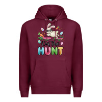 Burgundy on the hunt easter Premium Hoodie - MaliasSmallBusiness