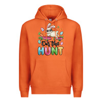 Carrot on the hunt easter Premium Hoodie - MaliasSmallBusiness