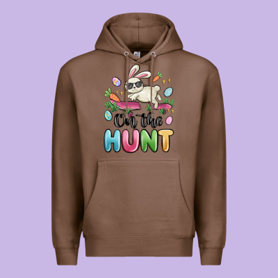 On The Hunt Easter Premium Hoodie Designed By Maliassmallbusiness
