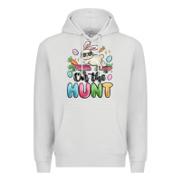Dove Grey on the hunt easter Premium Hoodie - MaliasSmallBusiness