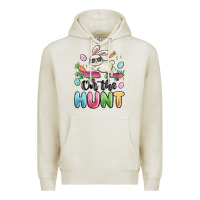 Oatmeal Heather on the hunt easter Premium Hoodie - MaliasSmallBusiness