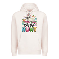 Pale Pink on the hunt easter Premium Hoodie - MaliasSmallBusiness